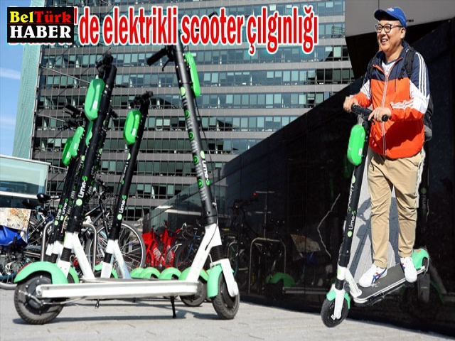 Brüksel'de elektrikli scooter çılgınlığı