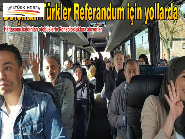 Belçikalı Türkler Referandum için yollarda