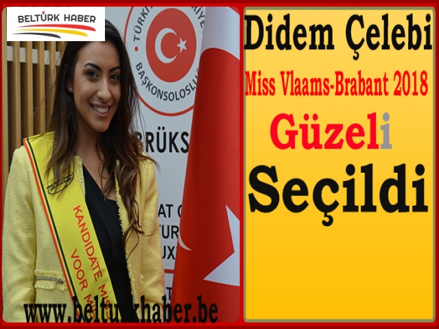 Didem Çelebi Miss Vlaams-Brabant 2018 Güzeli Seçildi