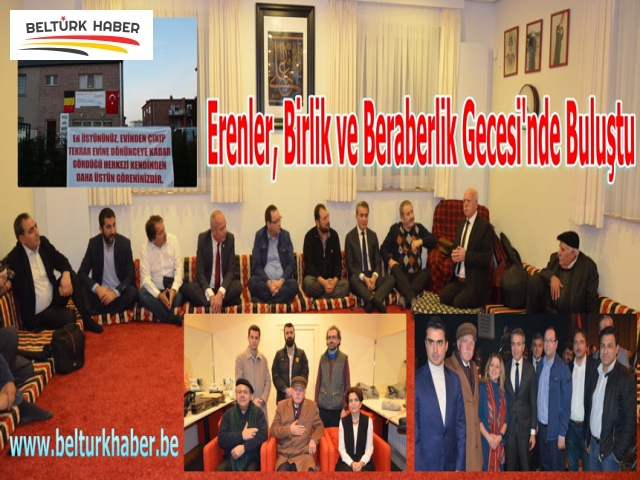 Erenler,birlik ve beraberlik gecesinde buluştu