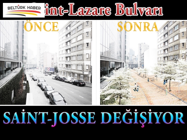 Saint-Lazare Bulvarı ve çevresi tamamıyle yenileniyor