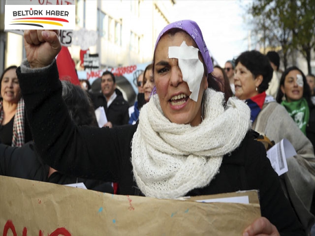 Brüksel'de kadına yönelik şiddet protesto edildi