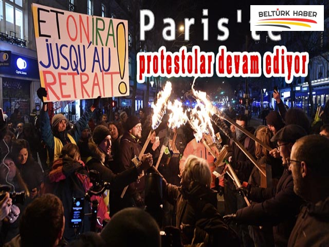 Paris'te protestolar devam ediyor