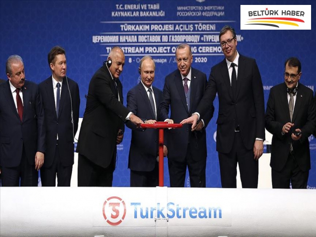 TürkAkım doğal gaz boru hattı açıldı