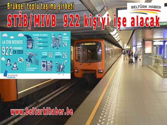 STIB, 922 kişiyi işe alacak