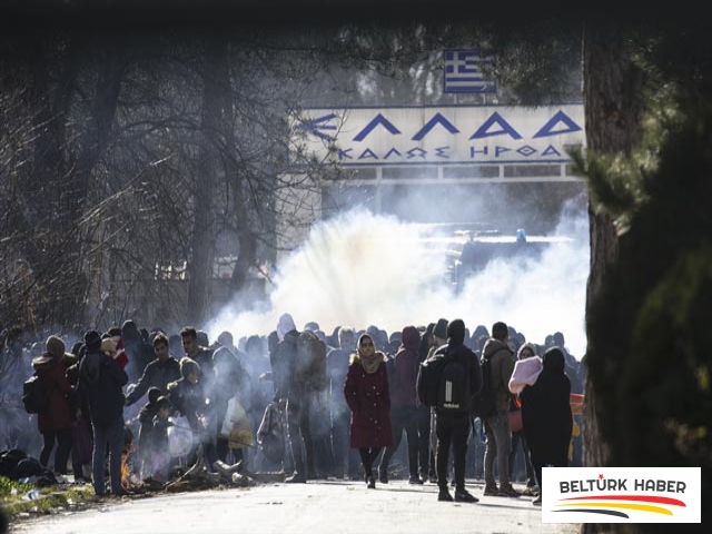 Yunan sınır polisi göçmenlere biber gazı ve ses bombasıyla müdahale etti