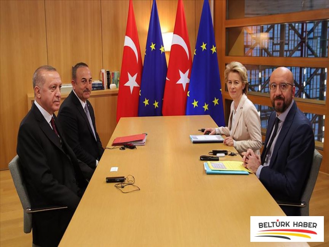 Erdoğan, Michel ve Von der Leyen ile görüştü