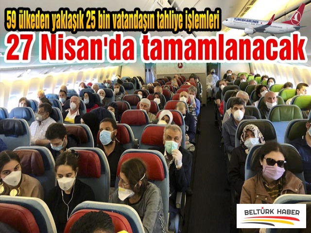 25 bin vatandaşın tahliye işlemleri 27 Nisan'da tamamlanacak