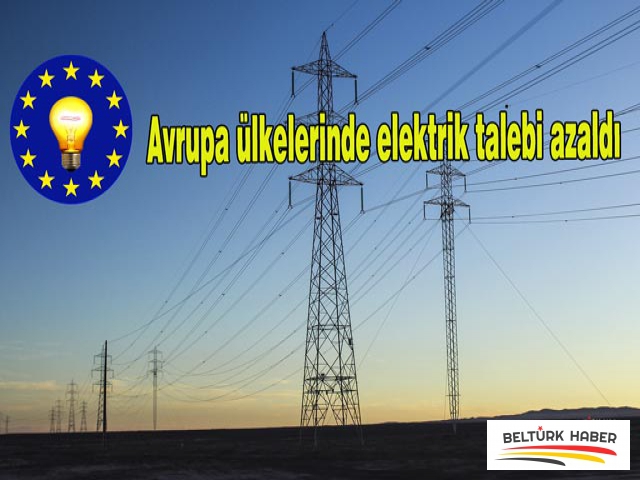 Avrupa ülkelerinde elektrik talebi azaldı