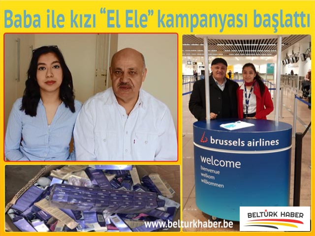 Baba ile kızı “El Ele” kampanyası başlattı