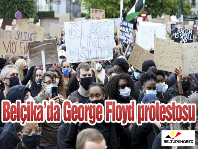 Belçika’da George Floyd protestosu