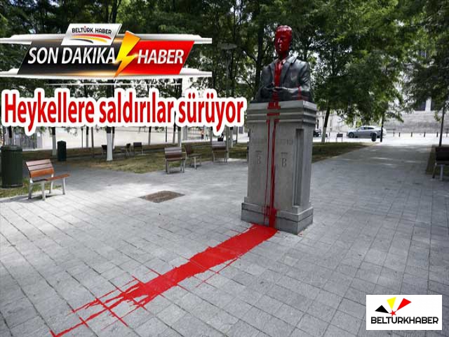 Brüksel'de sömürgeci geçmişi hatırlatan heykellere saldırılar sürüyor