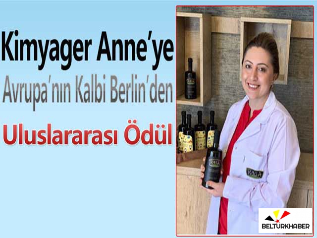 Kimyager Anne’ye Avrupa’nın Kalbi Berlin’den Uluslararası Ödül