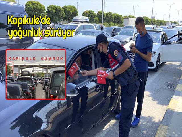 Kapıkule'de yoğunluk sürüyor