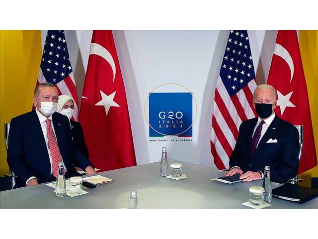 Cumhurbaşkanı Erdoğan ile ABD Başkanı Biden görüştü