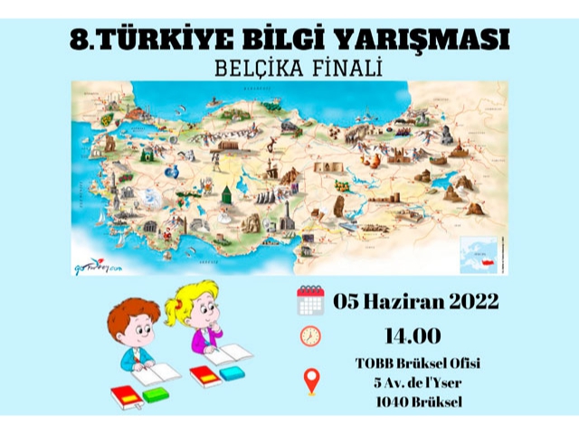 8. Türkiye Bilgi Yarışması Finali Brüksel'de yapılacak