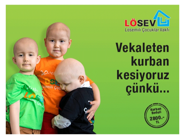 LÖSEV'den 'vekaleten kurban' kampanyası: Her kurban lösemili çocuklara can!