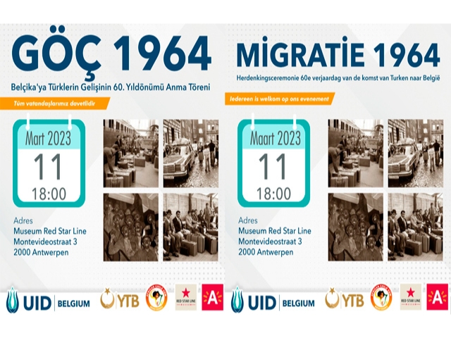 Anvers'de Türklerin Belçika'ya Gelişinin 60.Yıldönümü Anma Proğramı düzenlenecek