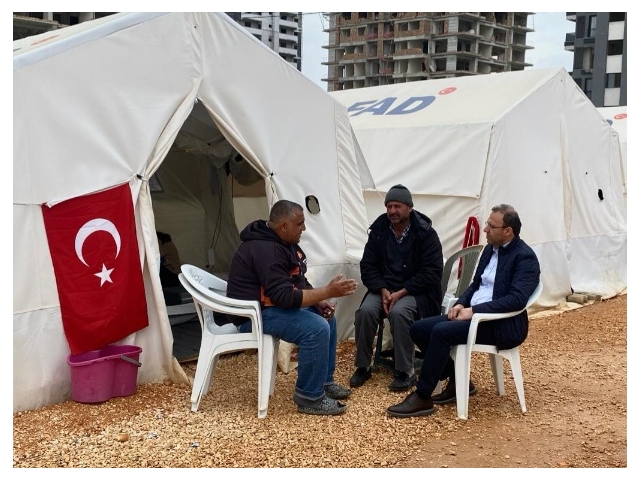 Veli Yüksel Hatay’da deprem bölgesinde