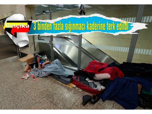 Belçika'da 3 binden fazla sığınmacı kaderine terk edilmiş durumda