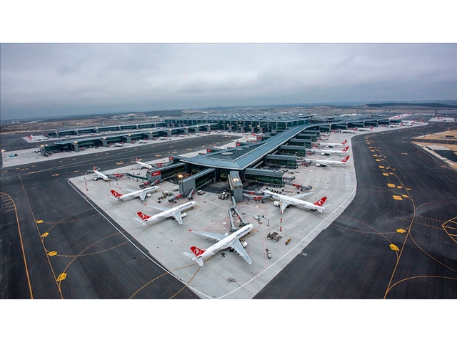 İstanbul Havalimanı günlük ortalama uçuşta Avrupa'nın zirvesinde yer aldı