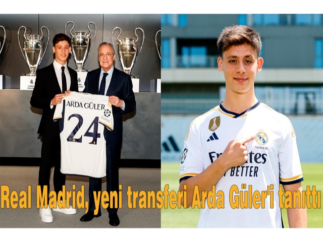Real Madrid, yeni transferi Arda Güler'i tanıttı