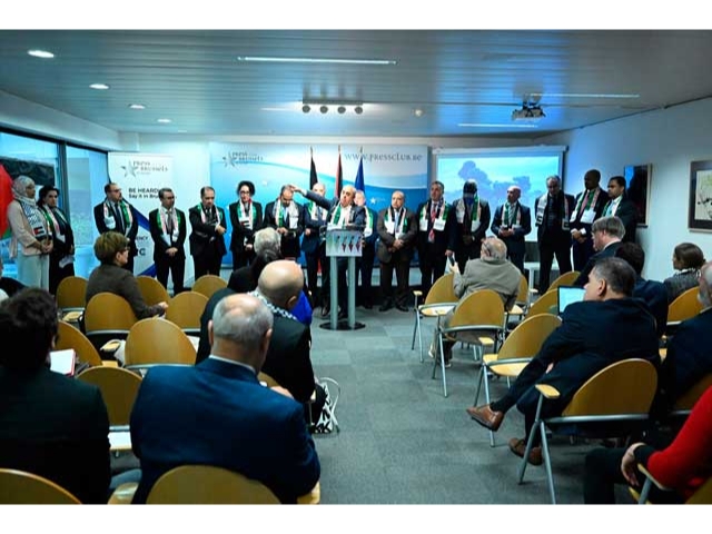 Arap Büyükelçiler Konseyi Brüksel'de basın toplantısı düzenledi