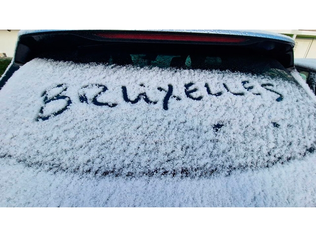 Brüksel'de çarşamba günü 10 cm kar yağışı bekleniyor