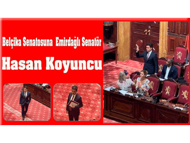 Emirdağlı Hasan Koyuncu, Belçika Senatosuna seçildi