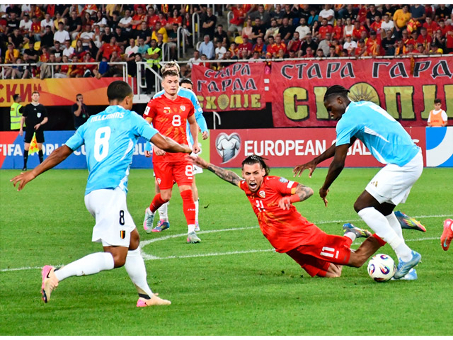 Kuzey Makedonya ile Belçika 1-1 berabere kaldı