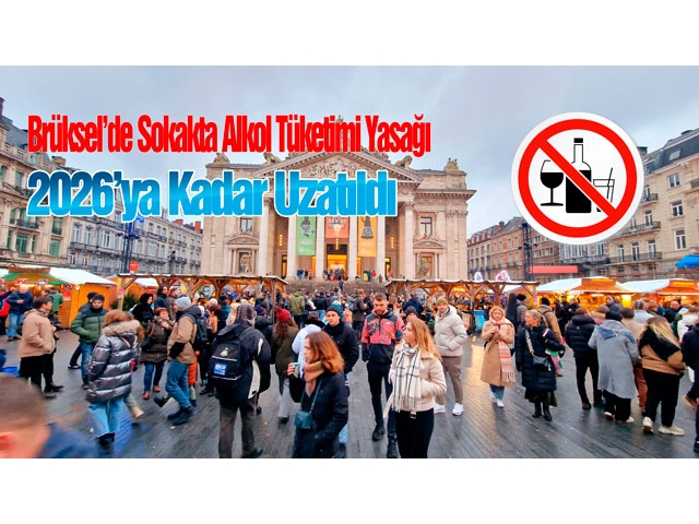 Brüksel’de Sokakta Alkol Tüketimi Yasağı 2026’ya Kadar Uzatıldı