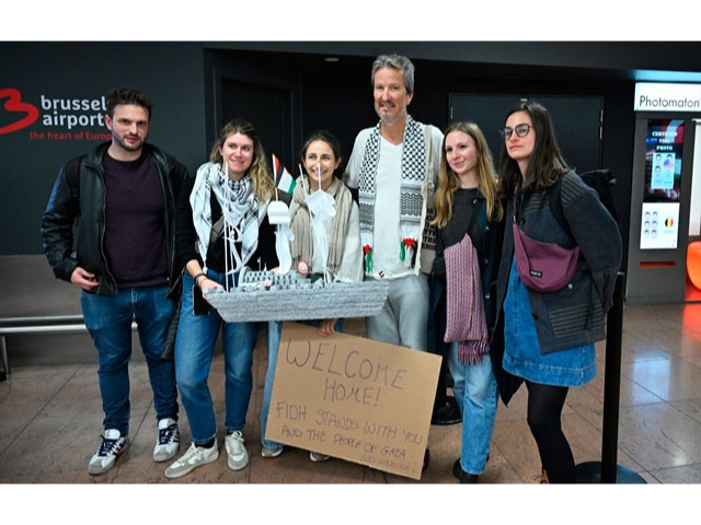 Küresel Sumud Filosu'na katılan 4 Belçikalı ülkesine döndü