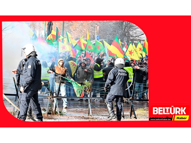 Brüksel'de polis memurlarını yaralayan terör örgütü YPG/SDG yandaşları tutuklandı