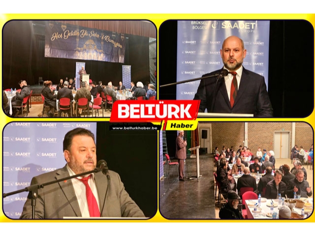 Avrupa Saadet Belçika Bölgesi’nin iftarı yoğun katılımla düzenlendi