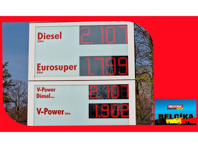Belçika'da Benzin 2 Euroyu Aşacak