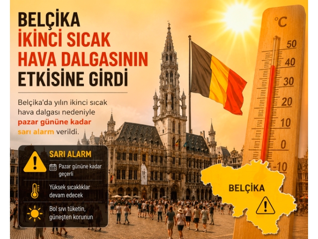 Belçika ikinci sıcak hava dalgasının etkisine girdi