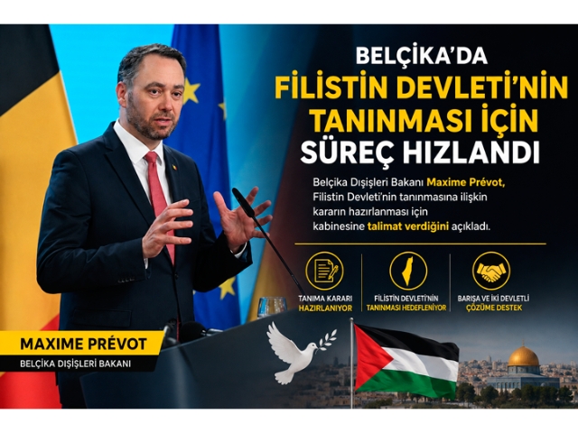 Belçika'da Filistin Devleti'nin tanınması için süreç hızlandı