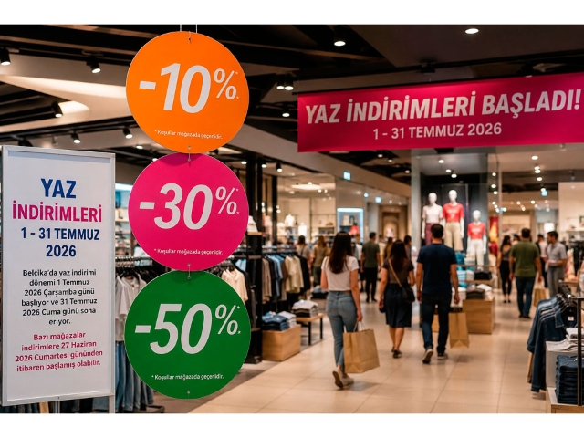 Belçika’da yaz indirimleri başladı