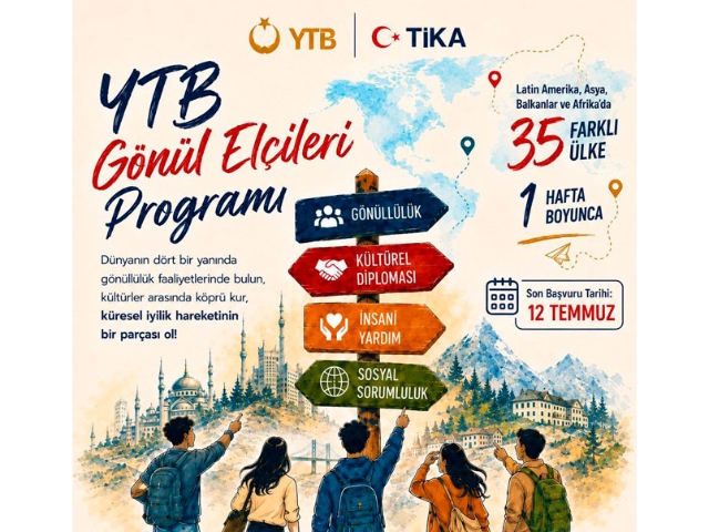 YTB Gönül Elçileri Programı Başvuruları Başladı