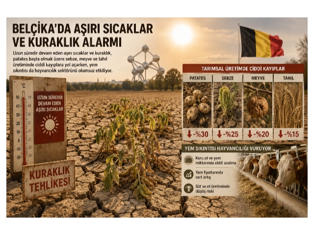 Kuraklık Belçika'da tarımsal üretimi vurdu