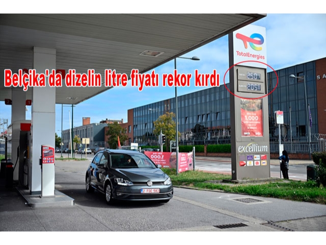 Belçika'da dizelin litre fiyatı rekor kırdı