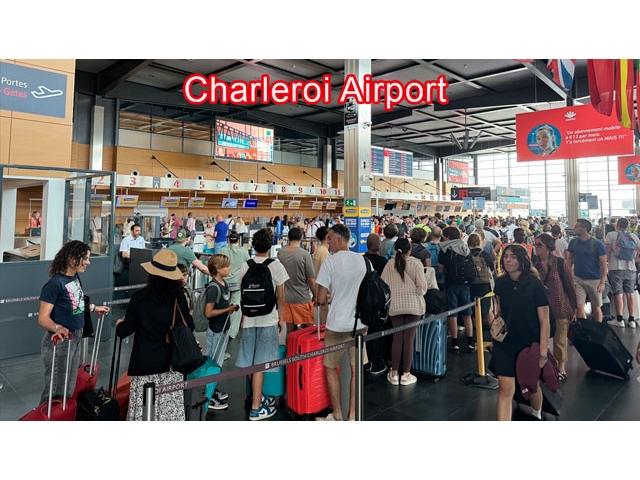 Belçika'daki Charleroi havalimanında grev nedeniyle yarın 46 uçuşun iptal edilmesi bekleniyor