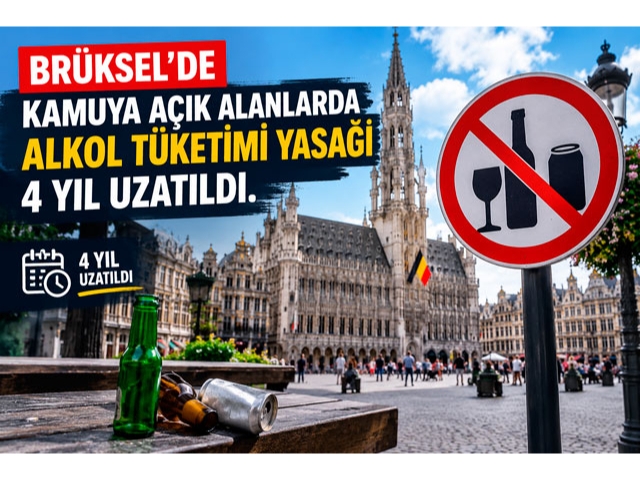 Brüksel'de kamuya açık alanlarda alkol tüketimi yasağı 4 yıl uzatıldı