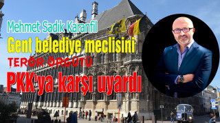 Sadık Karanfil, Gent belediye meclisini terör örgütü PKK'ya karşı uyardı