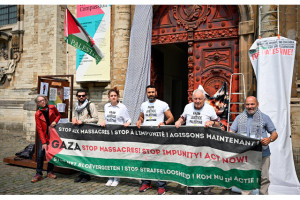 Brüksel'de Kilise, kapılarını papazla birlikte Gazze için açlık grevi yapanlara açacak