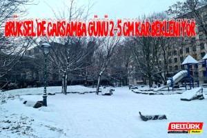Brüksel’de Çarşamba günü 2–5 cm Kar Bekleniyor