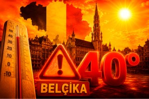 Belçika'da aşırı sıcaklar nedeniyle kırmızı alarm verildi