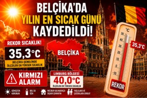 Belçika'da yılın en sıcak günü kaydedildi