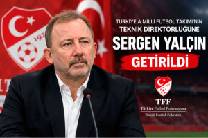 A Milli Futbol Takımı'nın yeni teknik direktörü Sergen Yalçın oldu