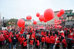 Belçika'daki grev ulaşımı aksattı